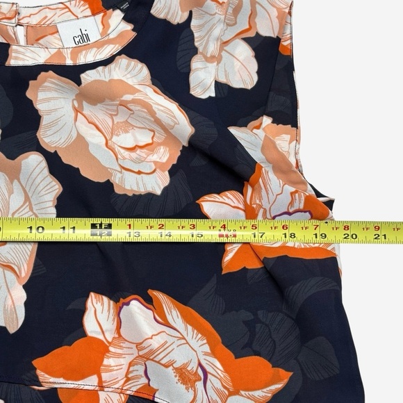 Cabi Floral Sleeveless Blossom Tiered Blouse Style 5030 Medium - Picture 9 of 13